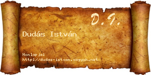 Dudás István névjegykártya