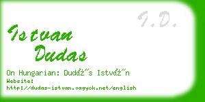 istvan dudas business card